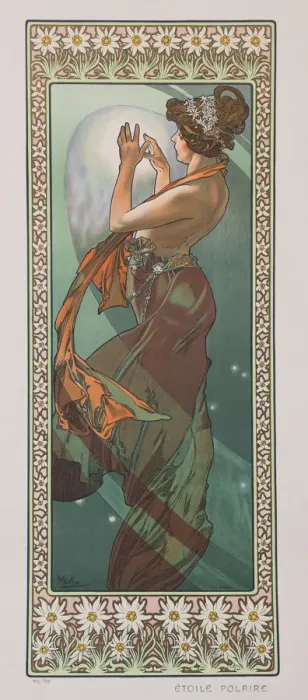 Framed Print : Etoile Polaire (The North Star), 1902. Creator: Mucha, Alfons Marie (1860-1939) Framed Print : Etoile Polaire (The North Star), 1902. Creator: Mucha, Alfons Marie (1860-1939)