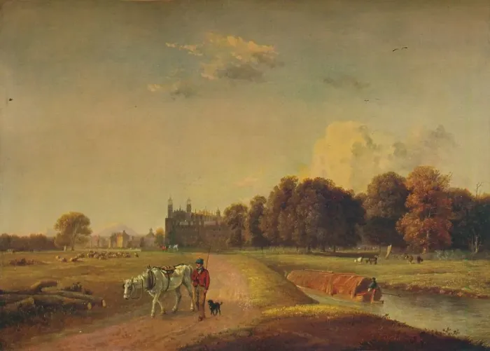 Framed Print : Eton, c1822. Artist: Edmund Bristow Framed Print : Eton, c1822. Artist: Edmund Bristow