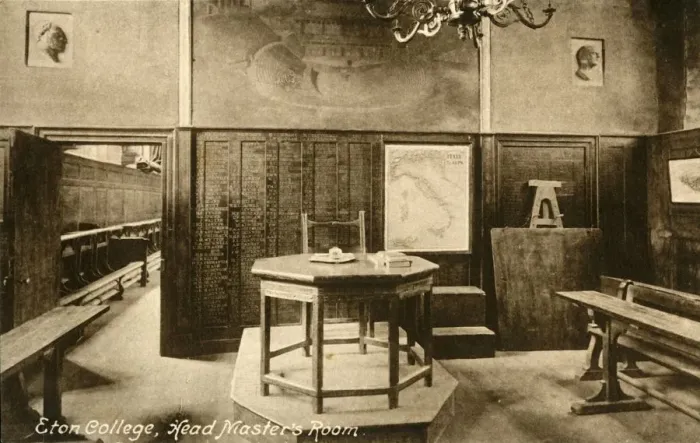 Framed Print : Eton College, Head Masters Room, late 19th-early 20th century. Creators: Unknown Framed Print : Eton College, Head Masters Room, late 19th-early 20th century. Creators: Unknown