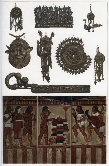 Framed Print : Etruscan antiquities from Clusium, Vulsinii, Vulci and Caere, 1902. Artist: Ernst Heinemann Framed Print : Etruscan antiquities from Clusium, Vulsinii, Vulci and Caere, 1902. Artist: Ernst Heinemann