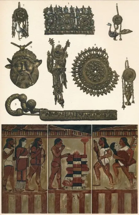 Framed Print : Etruscan Antiquities from Clusium, Vulsinii, Vulci and Caere, 500 BC, (1902) Framed Print : Etruscan Antiquities from Clusium, Vulsinii, Vulci and Caere, 500 BC, (1902)