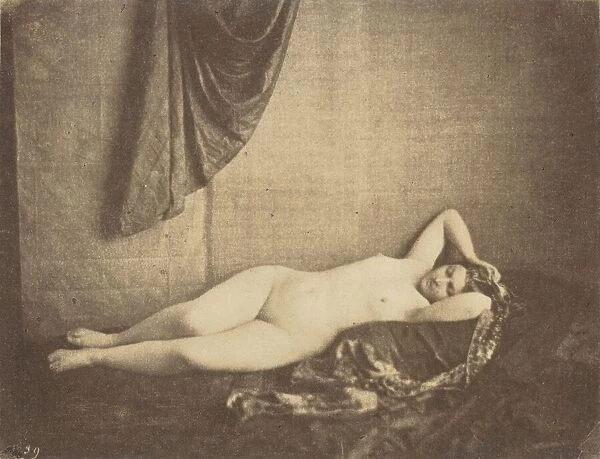 Etude d apres Nature [nude study], 1854. Creator: Julien Vallou de Villeneuve