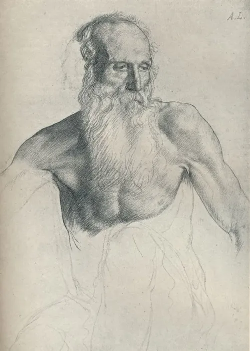 Framed Print : Etude De Vieillard A Longue Barbe, c1895, (1923). Artist: Alphonse Legros Framed Print : Etude De Vieillard A Longue Barbe, c1895, (1923). Artist: Alphonse Legros