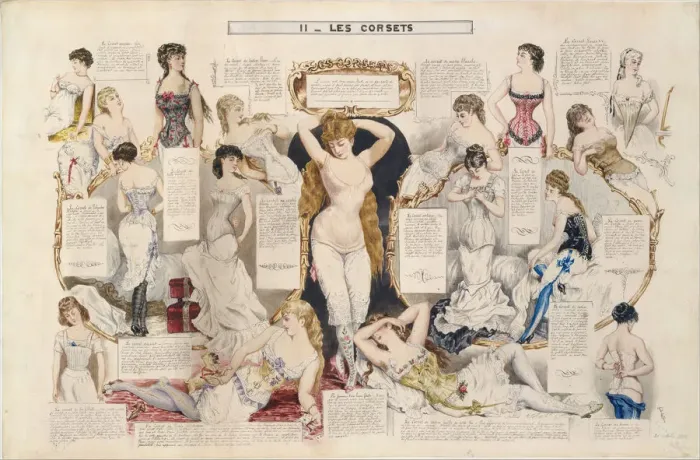 Framed Print : Etudes sur les femmes, 1882-90. Creator: Henri de Montaut Framed Print : Etudes sur les femmes, 1882-90. Creator: Henri de Montaut