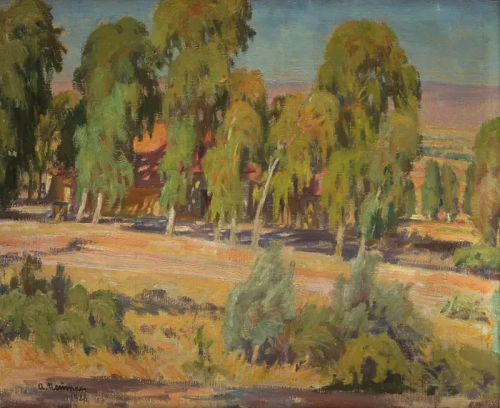 Framed Print : Eucalyptus Trees in Upper Galilee, 1926. Creator: Abraham Neuman Framed Print : Eucalyptus Trees in Upper Galilee, 1926. Creator: Abraham Neuman