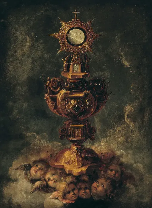 Framed Print : The Eucharist, 1660. Creator: Unknown Framed Print : The Eucharist, 1660. Creator: Unknown