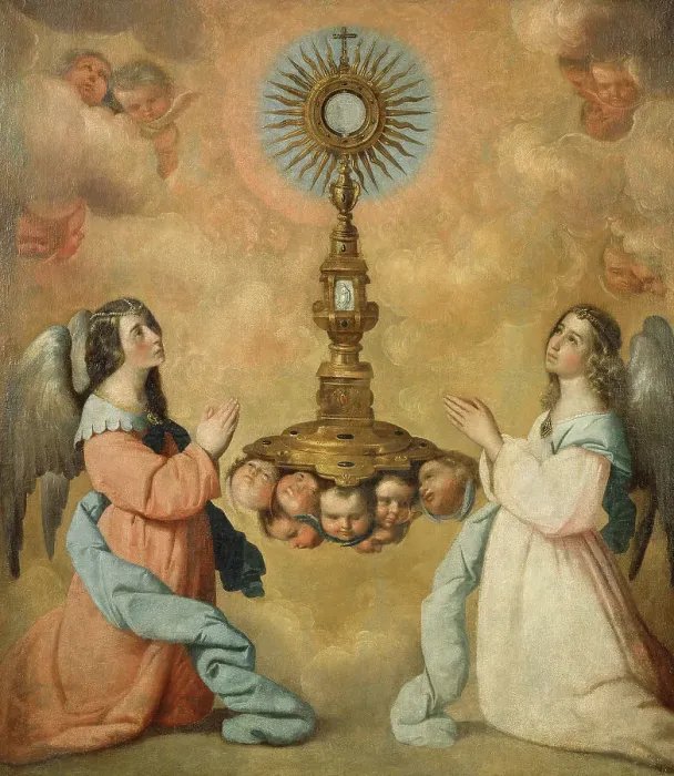 Framed Print : The Eucharist. Creator: Workshop of Francisco de Zurbarán