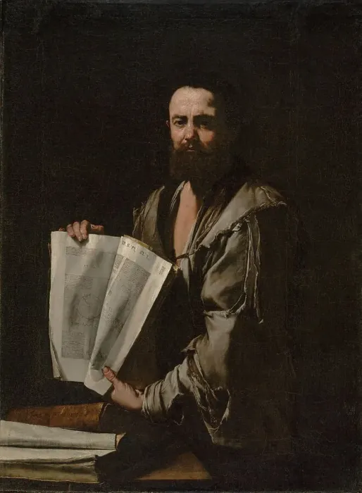 Framed Print : Euclid, about 1630-1635. Creator: Jusepe de Ribera Framed Print : Euclid, about 1630-1635. Creator: Jusepe de Ribera