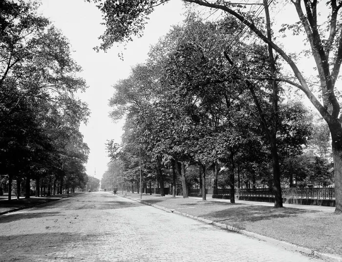 Framed Print : Euclid Avenue, Cleveland, Ohio, c1900. Creator: Unknown Framed Print : Euclid Avenue, Cleveland, Ohio, c1900. Creator: Unknown