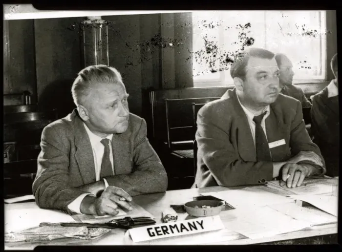 Framed Print : Eugen Sanger, Austrian aerospace engineer, c1950s. Creator: Unknown Framed Print : Eugen Sanger, Austrian aerospace engineer, c1950s. Creator: Unknown