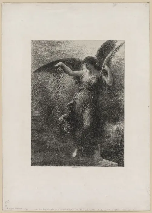 Framed Print : A Eugene Delacroix, 1890. Creator: Henri Fantin-Latour (French, 1836-1904) Framed Print : A Eugene Delacroix, 1890. Creator: Henri Fantin-Latour (French, 1836-1904)