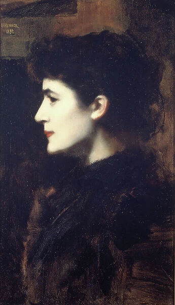Eugénie-Marie Gadiffet-Caillard dite Germaine Dawis, 1892. Creator: Jean Jacques Henner