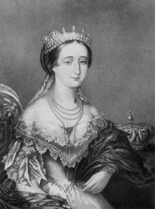 Framed Print : Eugenie de Montijo, Empress Consort of France c1853-1857, (1910). Artist: George Baxter Framed Print : Eugenie de Montijo, Empress Consort of France c1853-1857, (1910). Artist: George Baxter