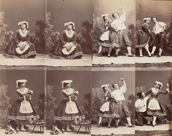 Eugenie Schlosser et Coralli, 1863. Creator: Andre-Adolphe-Eugè