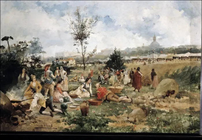 Framed Print : Eugenio Lucas Villaamil, Merienda En LA Pradera De San Isidro De Madrid Framed Print : Eugenio Lucas Villaamil, Merienda En LA Pradera De San Isidro De Madrid
