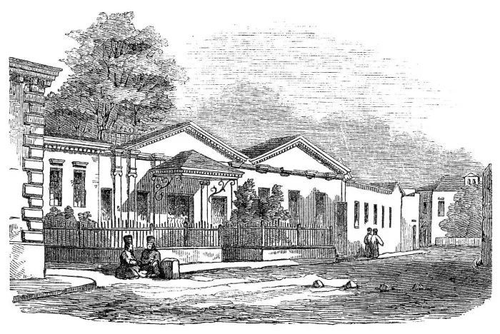 Framed Print : Eupatoria - Jews Synagogue and Schools, 1854. Creator: Unknown Framed Print : Eupatoria - Jews Synagogue and Schools, 1854. Creator: Unknown