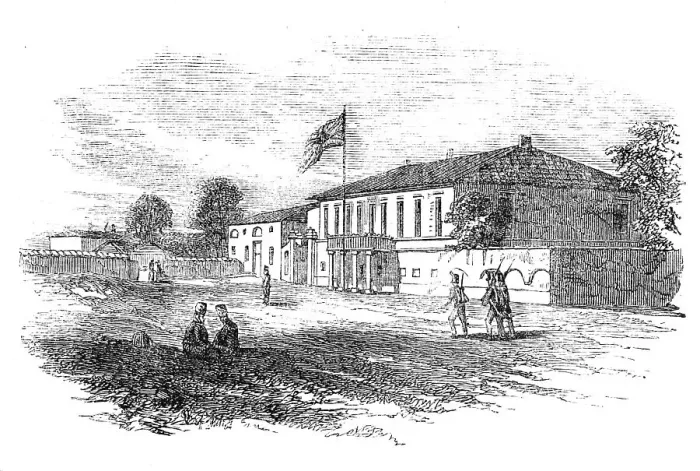 Framed Print : Eupatoria - Residence of Captain Brock, 1854. Creator: Unknown Framed Print : Eupatoria - Residence of Captain Brock, 1854. Creator: Unknown