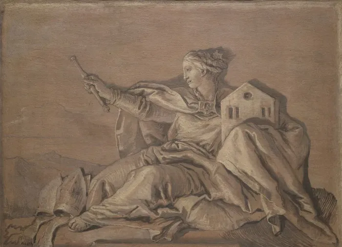 Framed Print : Europe. Creator: Giovanni Domenico Tiepolo Framed Print : Europe. Creator: Giovanni Domenico Tiepolo