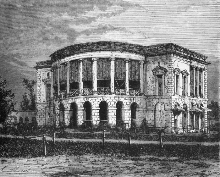 Framed Print : European Residence in Calcutta, c1891. Creator: James Grant Framed Print : European Residence in Calcutta, c1891. Creator: James Grant