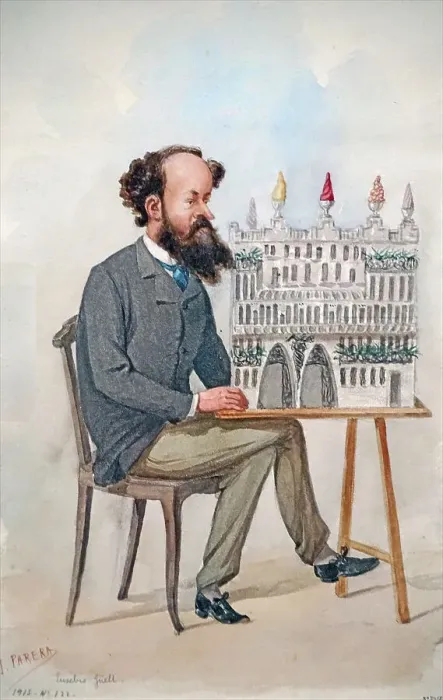 Framed Print : Eusebi Güell, c.1889. Creator: Parera, Josep (1830-1902) Framed Print : Eusebi Güell, c.1889. Creator: Parera, Josep (1830-1902)
