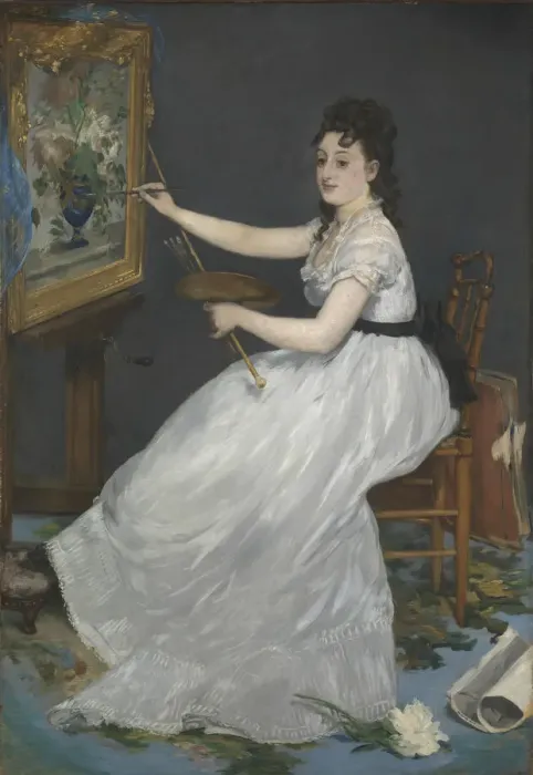 Framed Print : Eva Gonzales, 1870. Artist: Manet, Edouard (1832-1883) Framed Print : Eva Gonzales, 1870. Artist: Manet, Edouard (1832-1883)