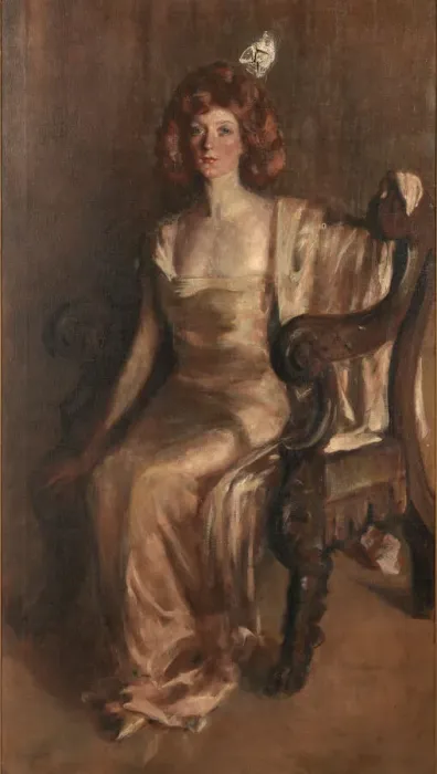 Framed Print : Evalina Palmer Sicilianos, ca. 1911. Creator: Alice Pike Barney