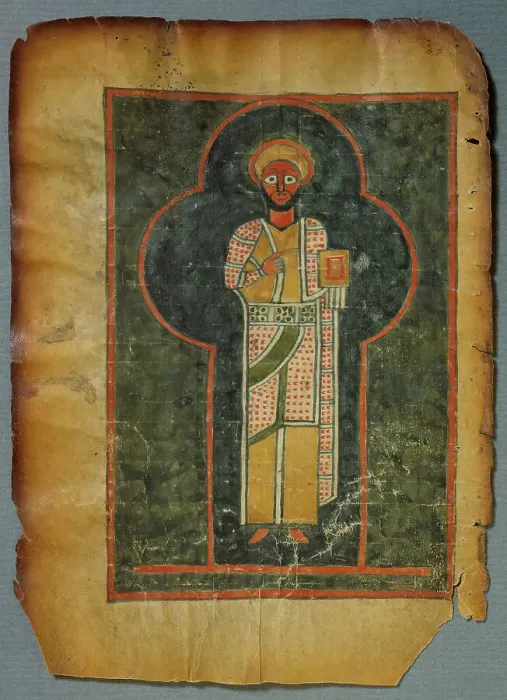 Framed Print : Evangelia IV Etiopice (Ge´ez), Ethiopian Manuscript. Four Gospels, 14th century, design: 14th cent. Creator: Anon Framed Print : Evangelia IV Etiopice (Ge´ez), Ethiopian Manuscript. Four Gospels, 14th century, design: 14th cent. Creator: Anon