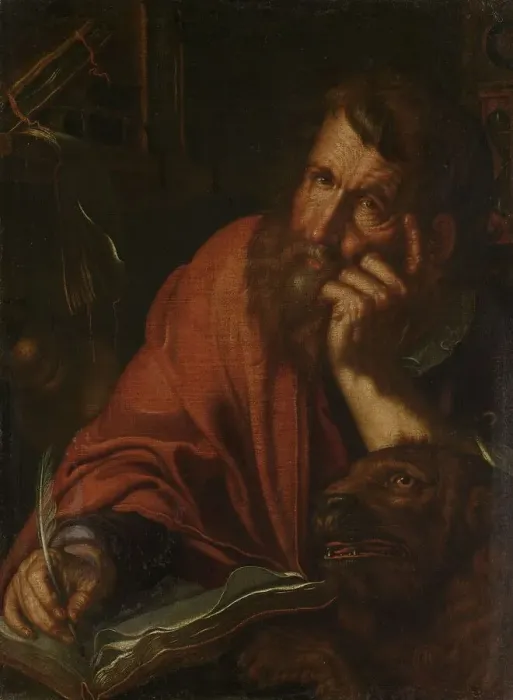 Framed Print : The Evangelist Saint Mark, 1610-1615. Creator: Joachim Anthonisz Wtewael Framed Print : The Evangelist Saint Mark, 1610-1615. Creator: Joachim Anthonisz Wtewael