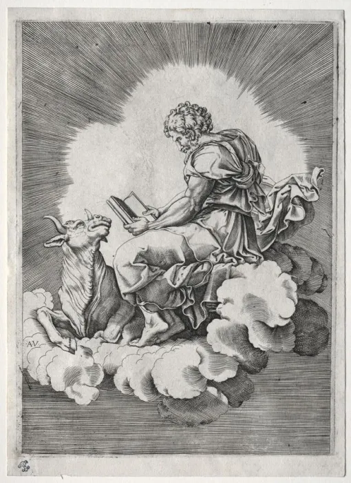 Framed Print : The Four Evangelists, c. 1518. Creator: Unknown Framed Print : The Four Evangelists, c. 1518. Creator: Unknown