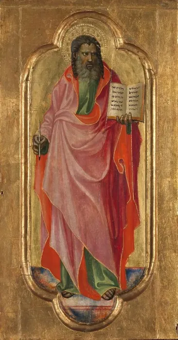 Framed Print : Two Evangelists, c.1407. Creator: Gherardo di Jacopo Framed Print : Two Evangelists, c.1407. Creator: Gherardo di Jacopo