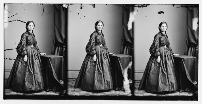 Framed Print : Evans, Miss, (Welsh lecturer), ca. 1860-1865. Creator: Unknown Framed Print : Evans, Miss, (Welsh lecturer), ca. 1860-1865. Creator: Unknown