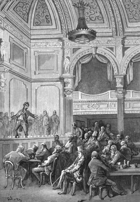 Framed Print : At Evans s, 1872. Creator: Gustave Doré Framed Print : At Evans s, 1872. Creator: Gustave Doré