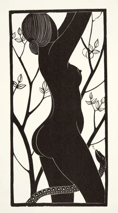 Framed Print : Eve, 1926, (wood engraving) Framed Print : Eve, 1926, (wood engraving)