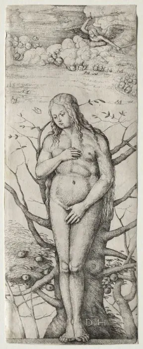 Framed Print : Eve. Creator: Daniel I Hopfer (German, c. 1470-1536) Framed Print : Eve. Creator: Daniel I Hopfer (German, c. 1470-1536)