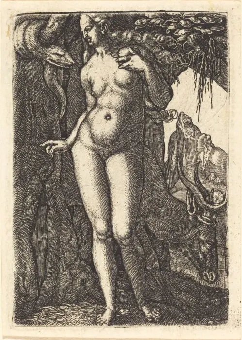 Framed Print : Eve. Creator: Heinrich Aldegrever Framed Print : Eve. Creator: Heinrich Aldegrever