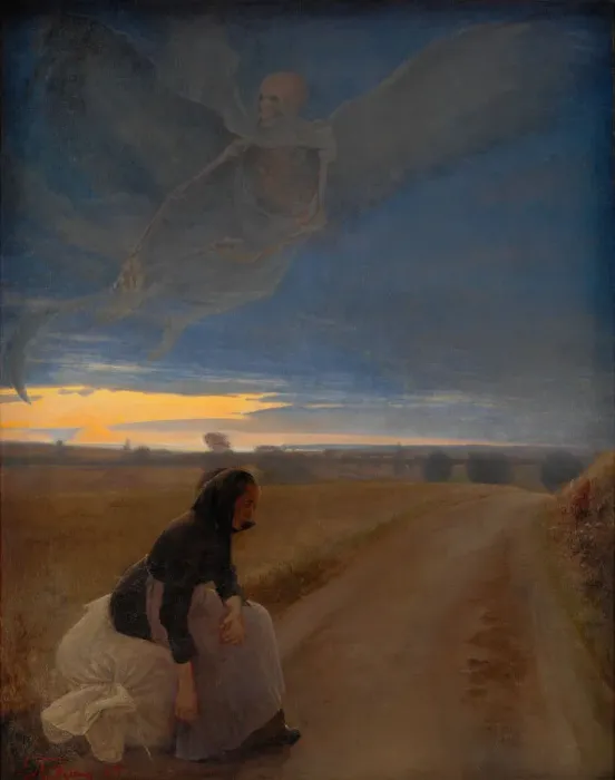 Framed Print : Evening, 1887. Creator: Ring, Laurits Andersen (1854-1933) Framed Print : Evening, 1887. Creator: Ring, Laurits Andersen (1854-1933)