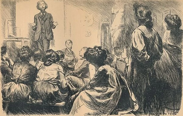 Our Evening Art Classes Have Commenced, 1905. Artist: Frederick Henry Townsend