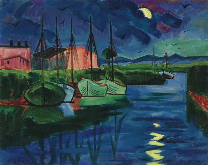 Framed Print : Evening, c1922. Creator: Pechstein, Hermann Max (1881-1955) Framed Print : Evening, c1922. Creator: Pechstein, Hermann Max (1881-1955)
