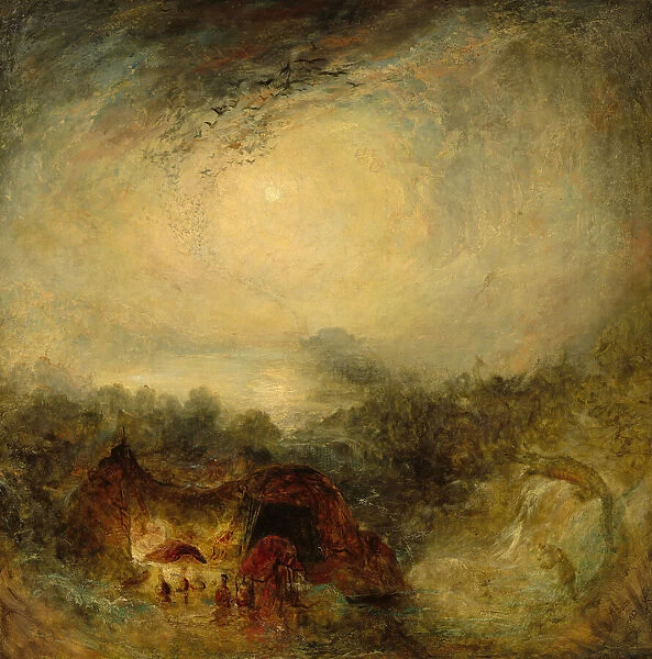 The Evening of the Deluge, c. 1843. Creator: JMW Turner
