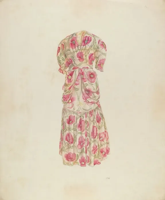 Framed Print : Evening Dress, c. 1937. Creator: Joseph L. Boyd Framed Print : Evening Dress, c. 1937. Creator: Joseph L. Boyd