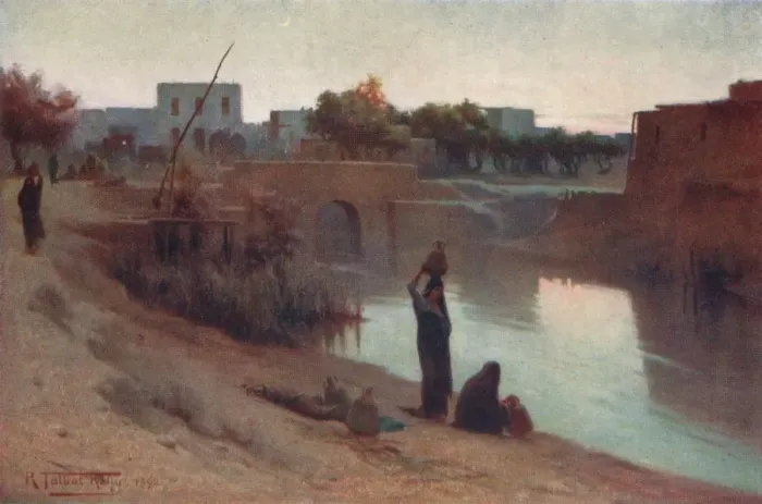 Framed Print : Evening at Fakus, c1880, (1904). Artist: Robert George Talbot Kelly Framed Print : Evening at Fakus, c1880, (1904). Artist: Robert George Talbot Kelly