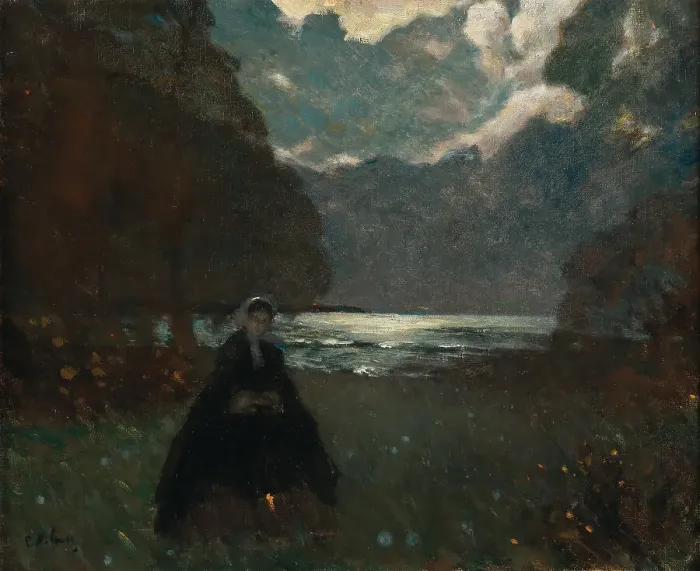 Framed Print : Evening at the lake. Creator: Nilus, Pyotr Alexandrovich (1869-1940) Framed Print : Evening at the lake. Creator: Nilus, Pyotr Alexandrovich (1869-1940)