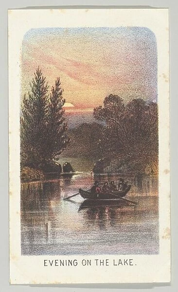 Evening on the Lake, from the series, Views in Central Park, New York, Part 3, 1864