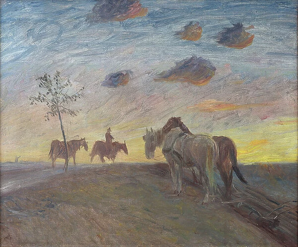 Evening Landscape, 1912. Creator: Theodor Esbern Philipsen