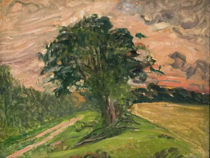 Framed Print : Evening landscape, Tisvilde, 1905. Creator: Albert Gottschalk Framed Print : Evening landscape, Tisvilde, 1905. Creator: Albert Gottschalk