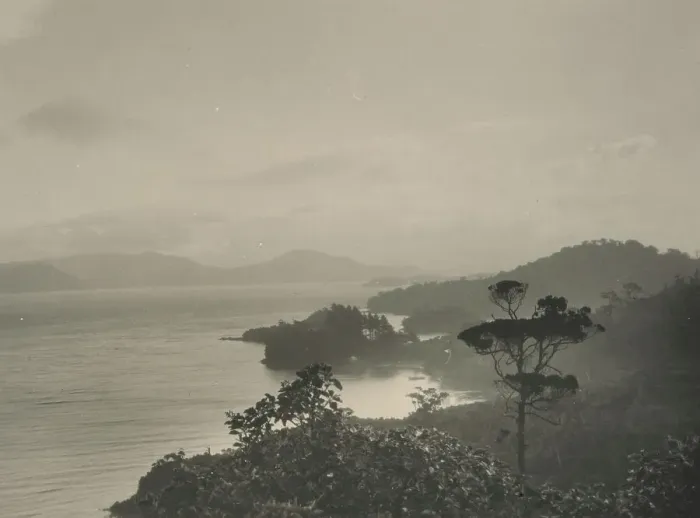 Framed Print : Evening - looking up Paterson's Inlet, Stewart Island, c1924. Creator: Eunice Harriett Garlick Framed Print : Evening - looking up Paterson's Inlet, Stewart Island, c1924. Creator: Eunice Harriett Garlick