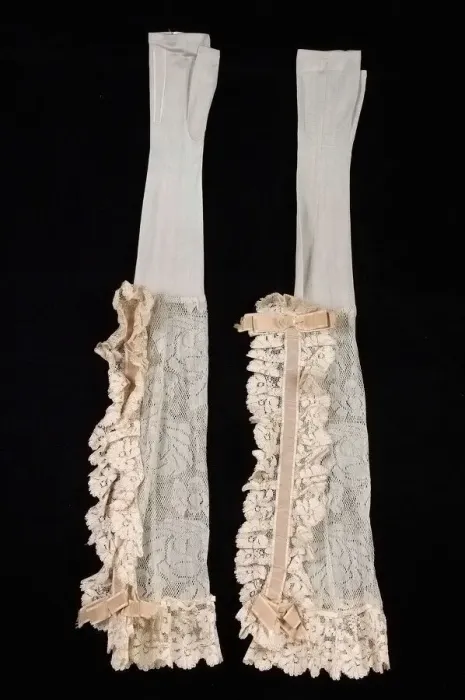 Framed Print : Evening mitts, American, ca. 1880. Creator: Unknown Framed Print : Evening mitts, American, ca. 1880. Creator: Unknown