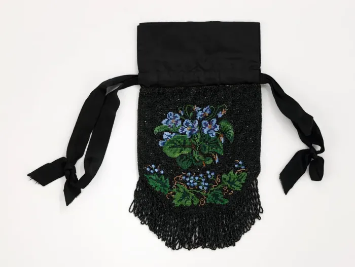 Framed Print : Evening pouch, American, 1830-60. Creator: Unknown Framed Print : Evening pouch, American, 1830-60. Creator: Unknown