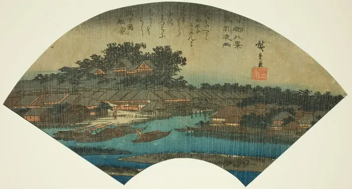 Framed Print : Evening Rain at Matsuchiyama (Matsuchiyama yau), from the series Eight Views of the... 1836 / 37. Creator: Ando Hiroshige. Evening Rain at Matsuchiyama (Matsuchiyama yau), from the series Eight Views of the... 1836 / 37. Creator: Ando Hiroshige Framed Print : Evening Rain at Matsuchiyama (Matsuchiyama yau), from the series Eight Views of the... 1836 / 37. Creator: Ando Hiroshige. Evening Rain at Matsuchiyama (Matsuchiyama yau), from the series Eight Views of the... 1836 / 37. Creator: Ando Hiroshige