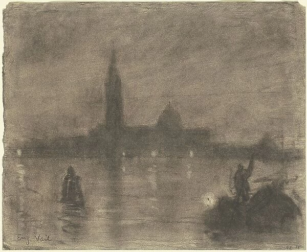 Evening, San Giorgio Maggiore, Venice, c. 1900-1920. Creator: Eugene Laurent Vail